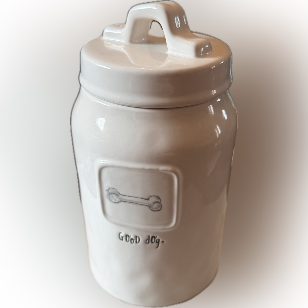 Rae Dunn "Good Dog" Ceramic Treat Canister Magenta Artisan Collection